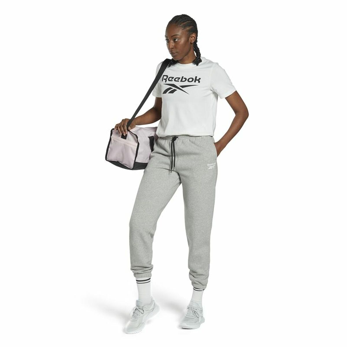 Pantalone Lungo Sportivo Reebok Identity Donna Grigio