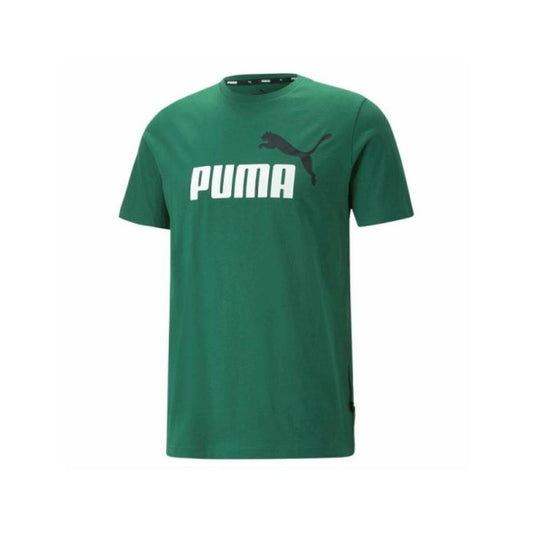 Maglia a Maniche Corte Uomo Puma ESS 2 COL LOGO 586759 86 Verde