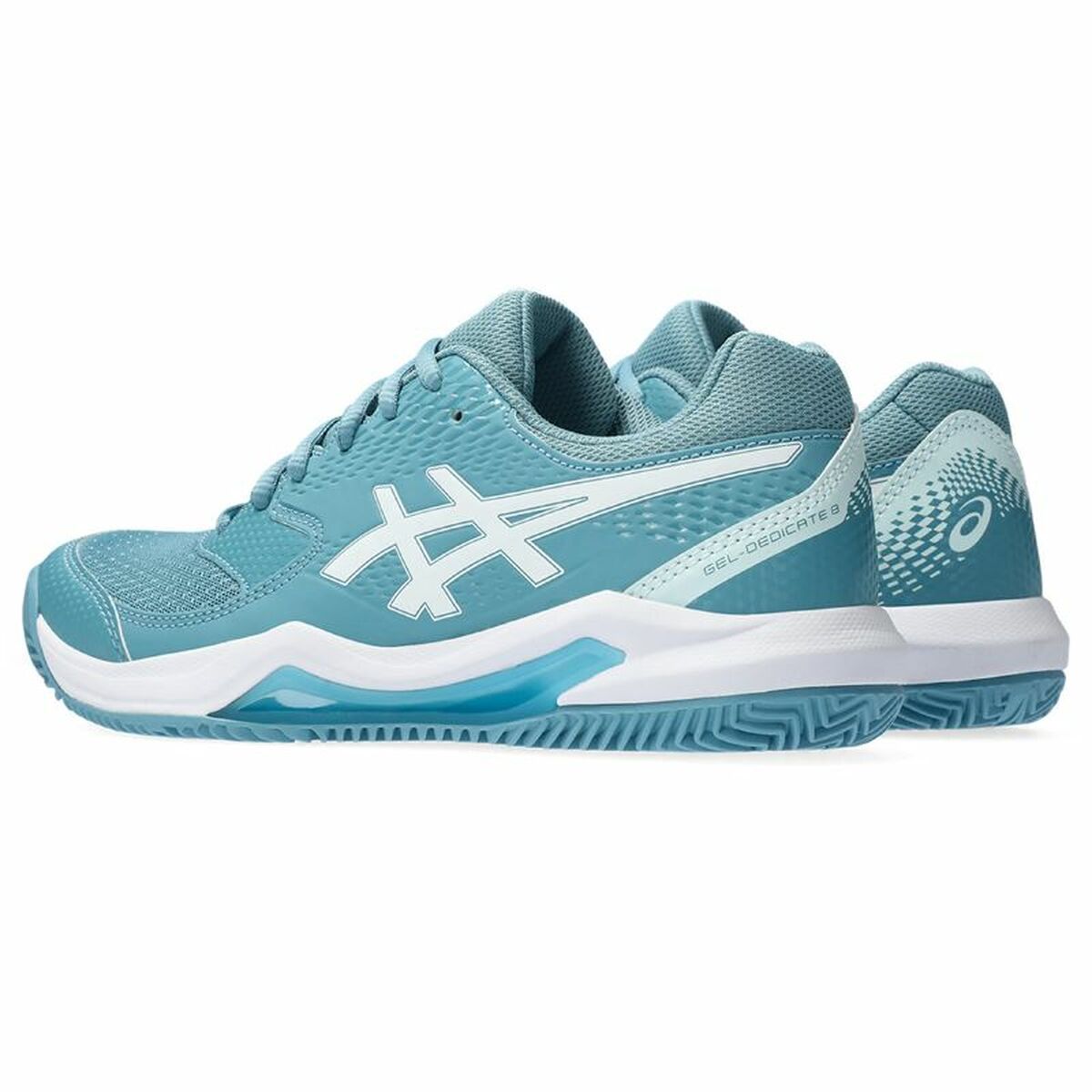 Scarpe da Tennis da Donna Asics Gel-Dedicate 8 Clay Azzurro Chiaro