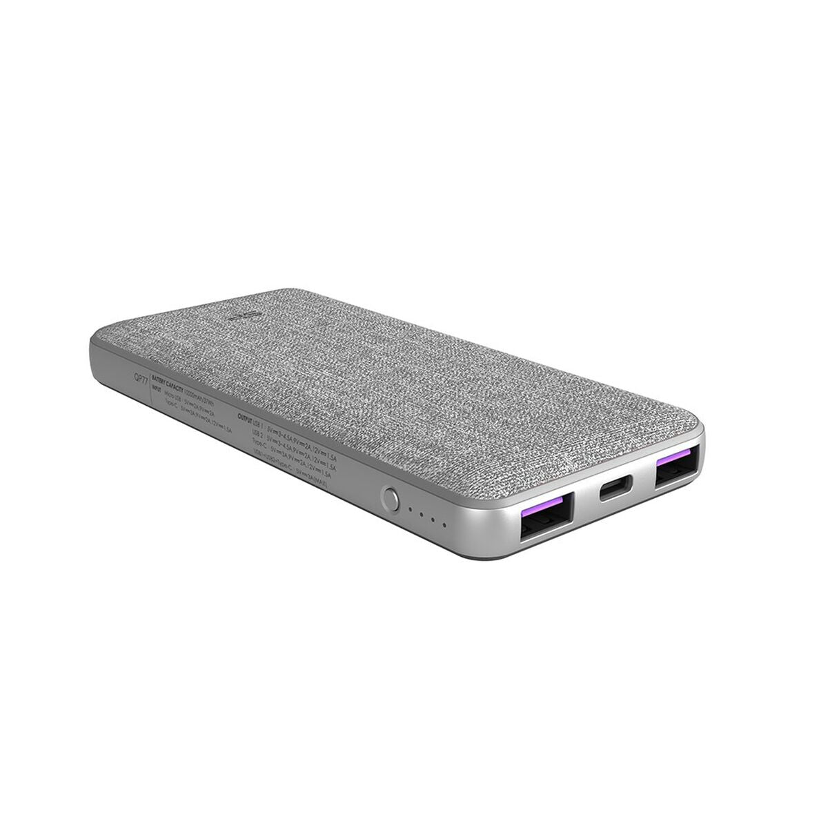 Power Bank Silicon Power QP77 Grigio Grigio chiaro 10000 mAh