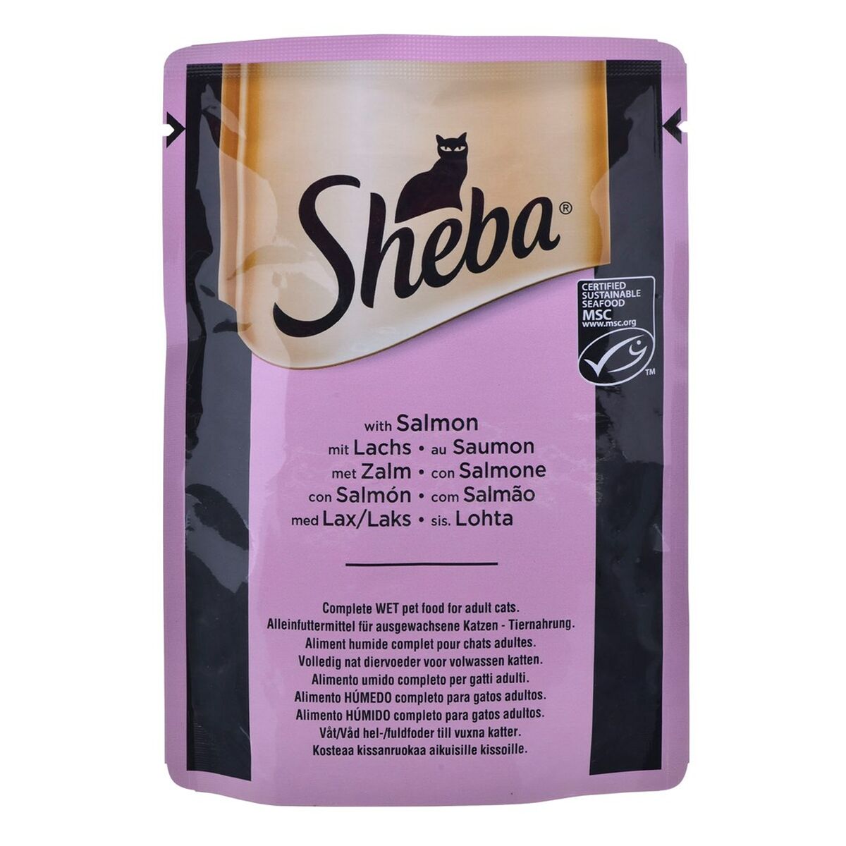 Cibo per gatti Sheba Delikatesse Fisch Variation Salmone Tonno Baccalà 80 x 85 g