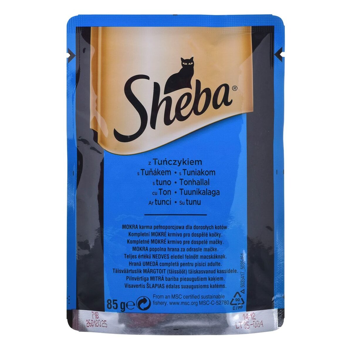 Cibo per gatti Sheba Delikatesse Fisch Variation Salmone Tonno Baccalà 80 x 85 g