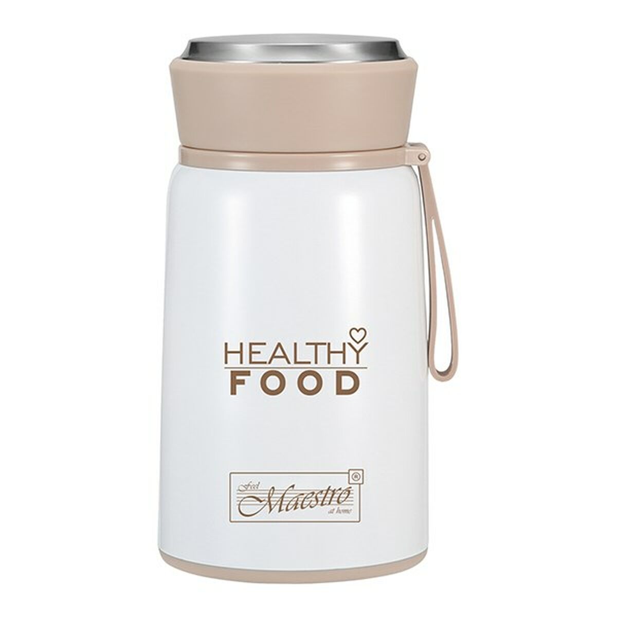 Thermos Feel Maestro Bianco Acciaio inossidabile Plastica 800 ml