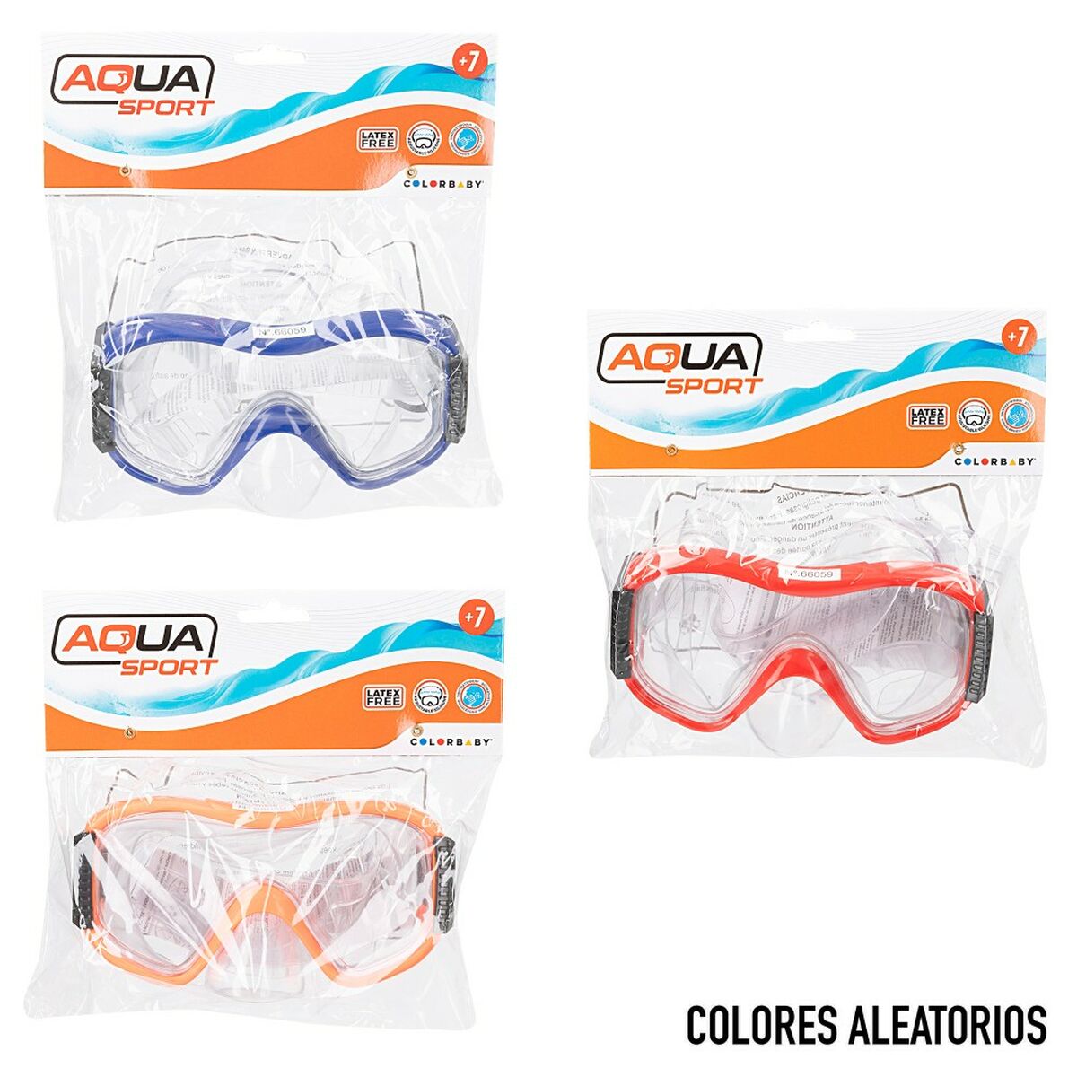 Maschera da immersione AquaSport (24 Unità)