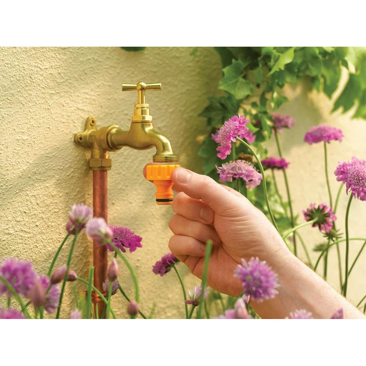 Connettore Hozelock 2184 Esterno Rubinetto 1/2", 3/4"