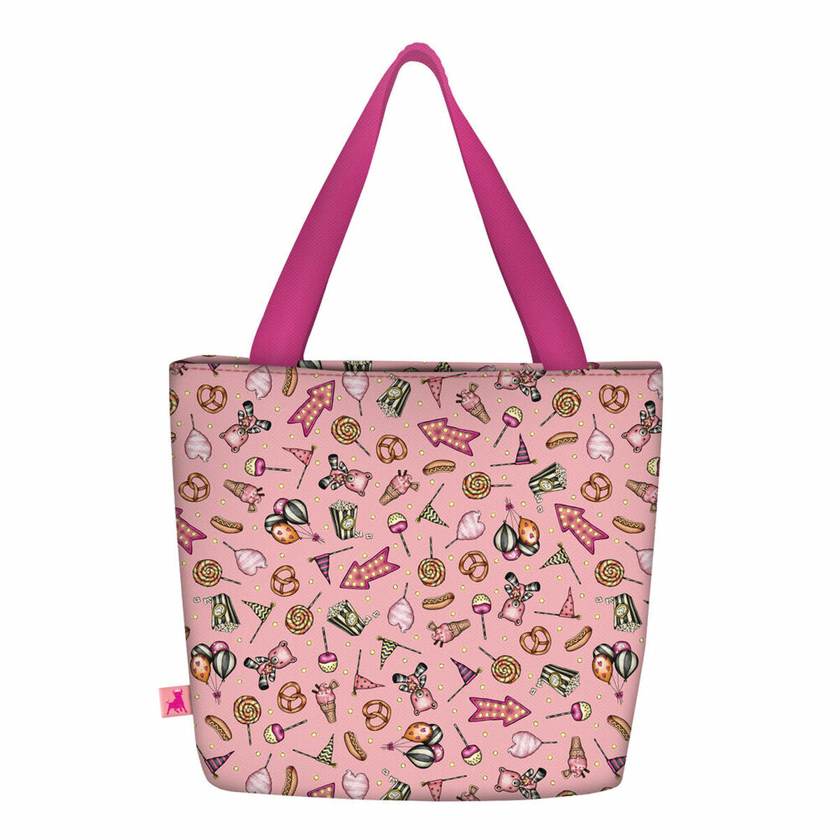 Borsa Gorjuss Carousel Portamerenda Salmone (24 x 29 x 10 cm)