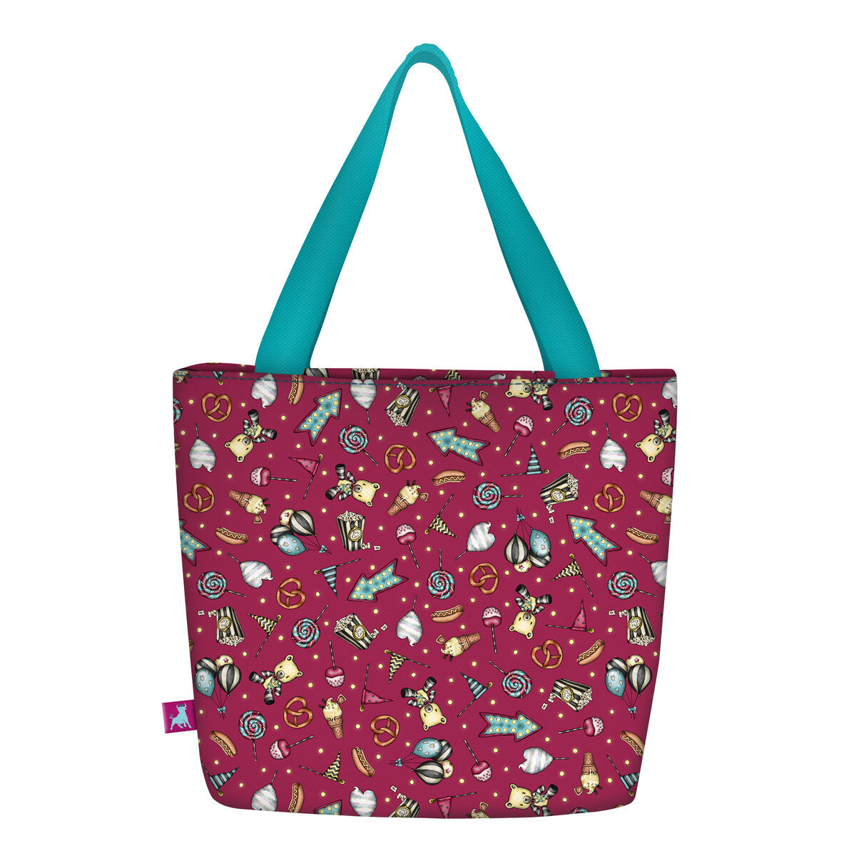 Borsa Gorjuss Fireworks Portamerenda Rosso Granato (24 x 29 x 10 cm)