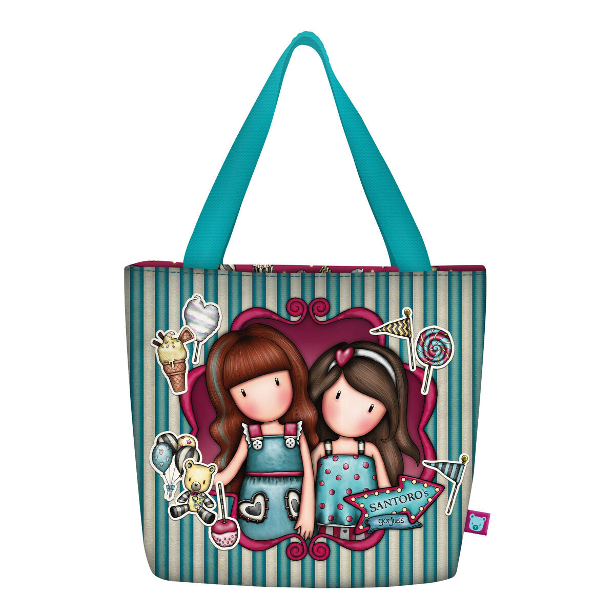 Borsa Gorjuss Fireworks Portamerenda Rosso Granato (24 x 29 x 10 cm)
