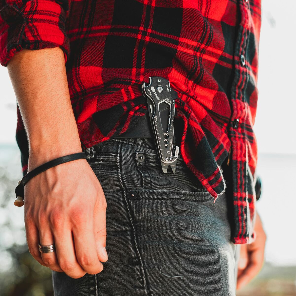 Coltello multiuso True Smartknife tu6869 15 in 1 Nero