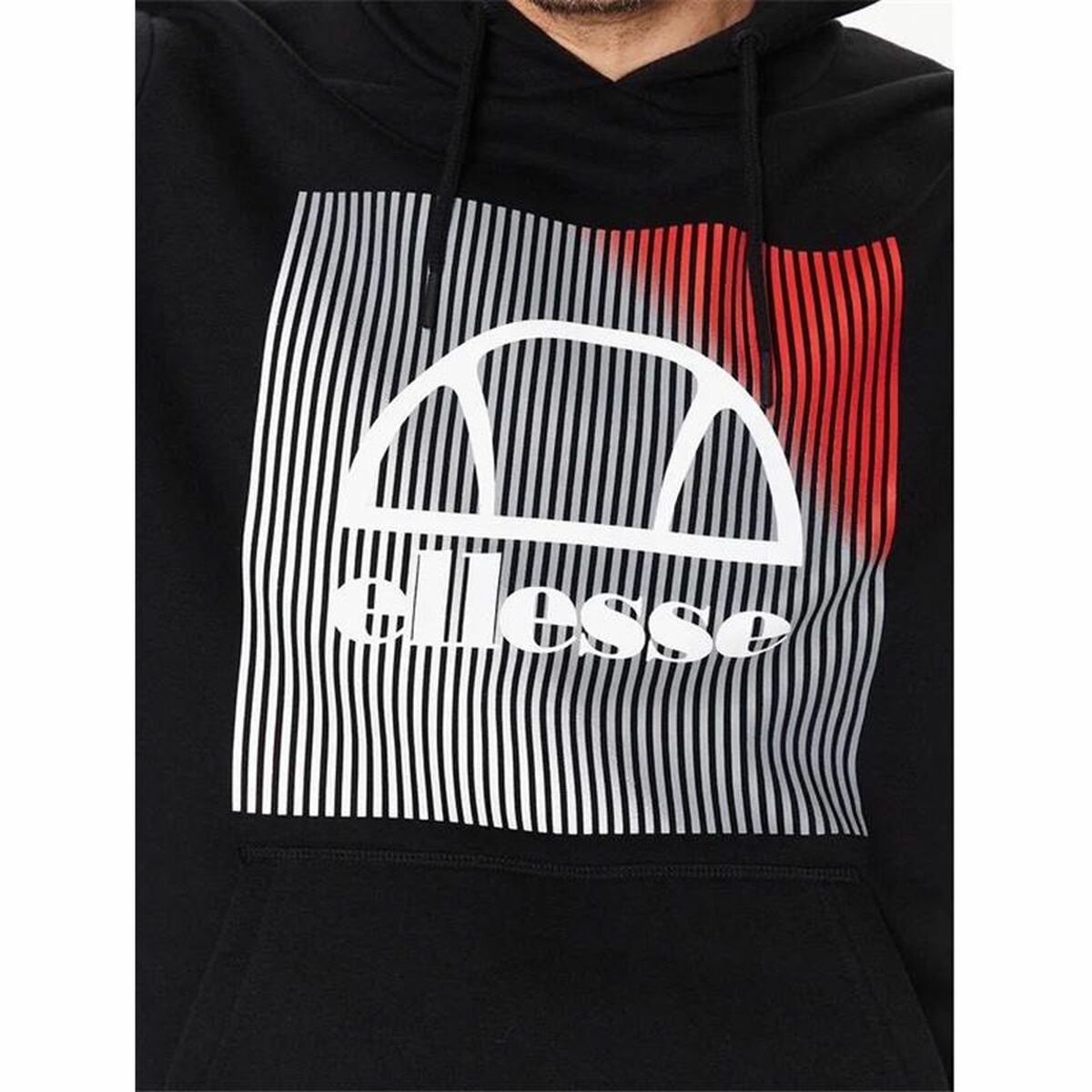 Felpa con Cappuccio Uomo Ellesse Farris Nero