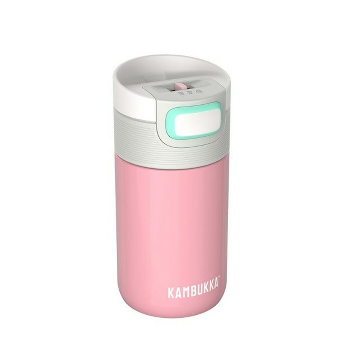 Thermos Kambukka Etna Bianco Rosa Silicone Acciaio inossidabile 300 ml