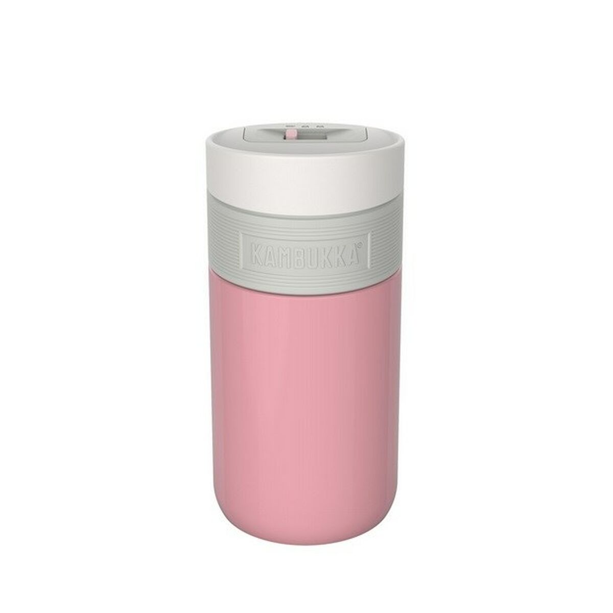 Thermos Kambukka Etna Bianco Rosa Silicone Acciaio inossidabile 300 ml