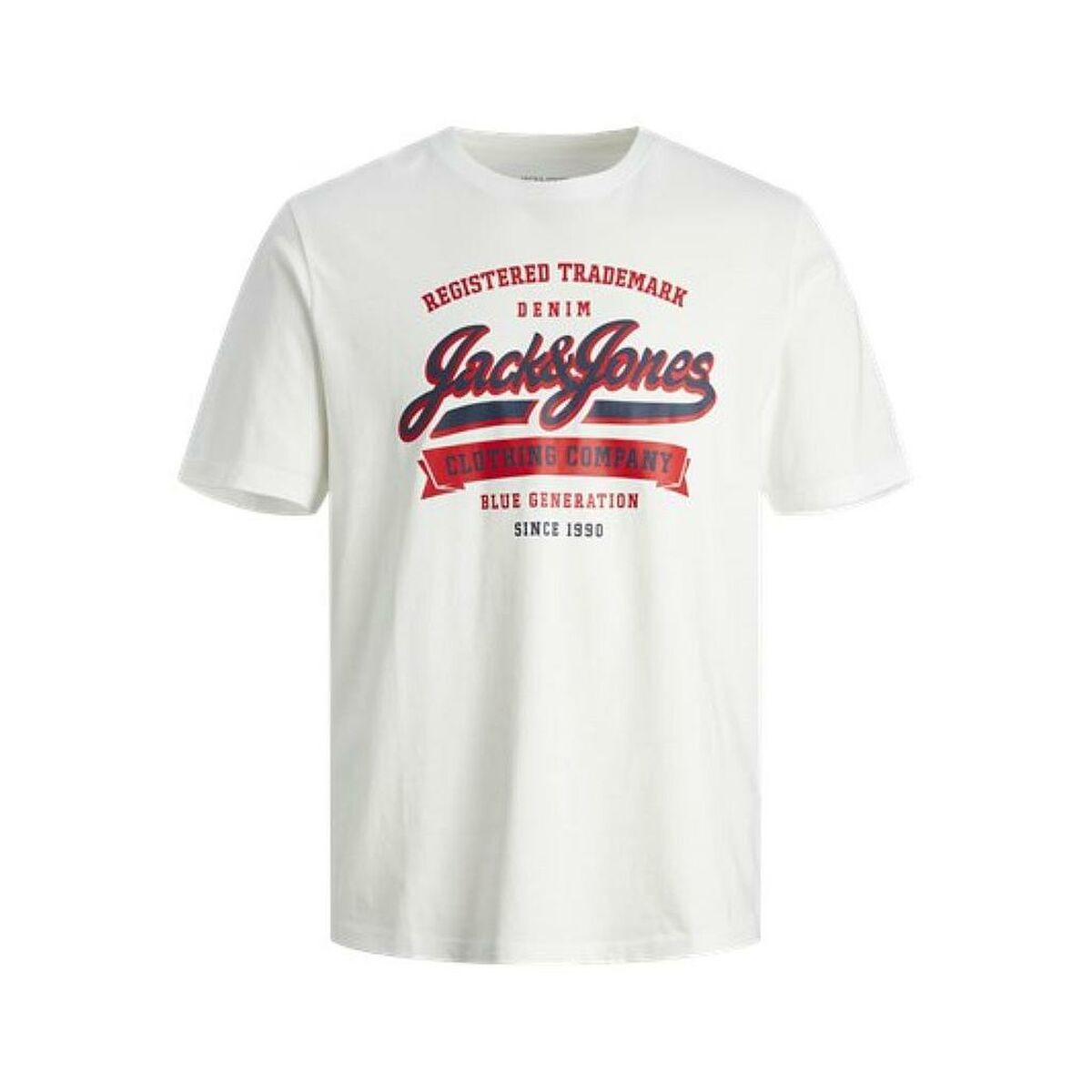 Maglia a Maniche Corte Uomo Jack & Jones JJELOGO TEE SS 12246690 Bianco