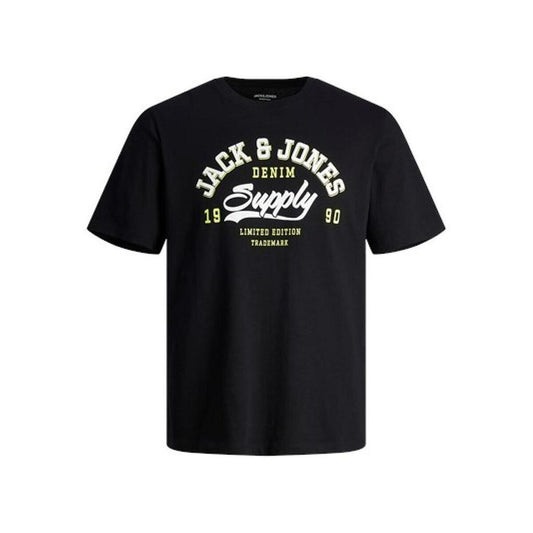 Maglia a Maniche Corte Uomo Jack & Jones JJELOGO TEE SS 12246690 Nero