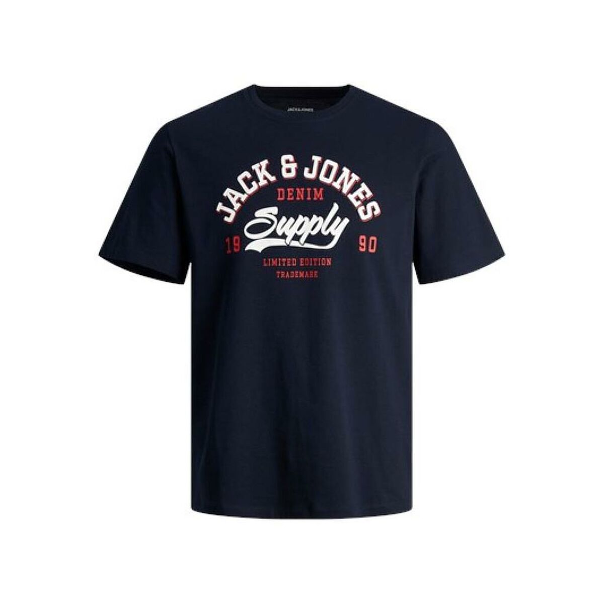 Maglia a Maniche Corte Uomo Jack & Jones JJELOGO TEE SS 12246690 Blu Marino