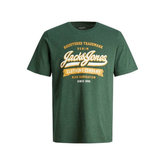 Maglia a Maniche Corte Uomo Jack & Jones TEE SS 12246690 Verde (S)