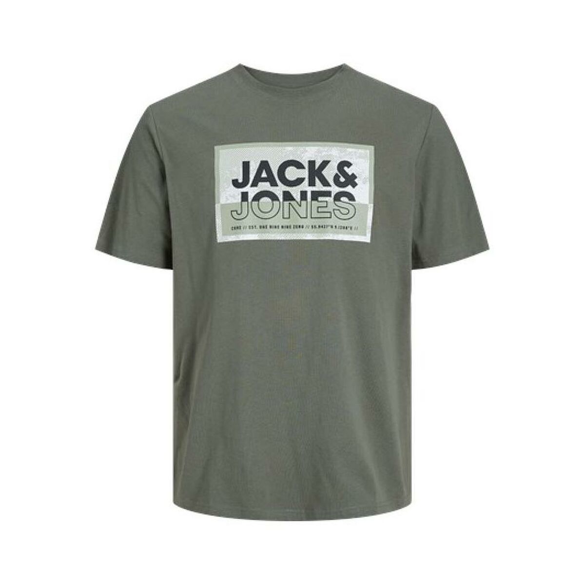 Maglia a Maniche Corte Uomo Jack & Jones JCOLOGAN TEE SS 12253442  Verde