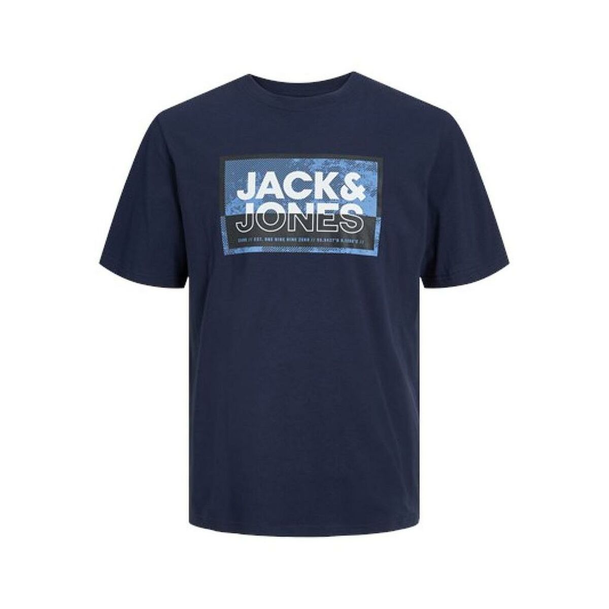 Maglia a Maniche Corte Uomo Jack & Jones  JCOLOGAN TEE SS 12253442  Blu Marino