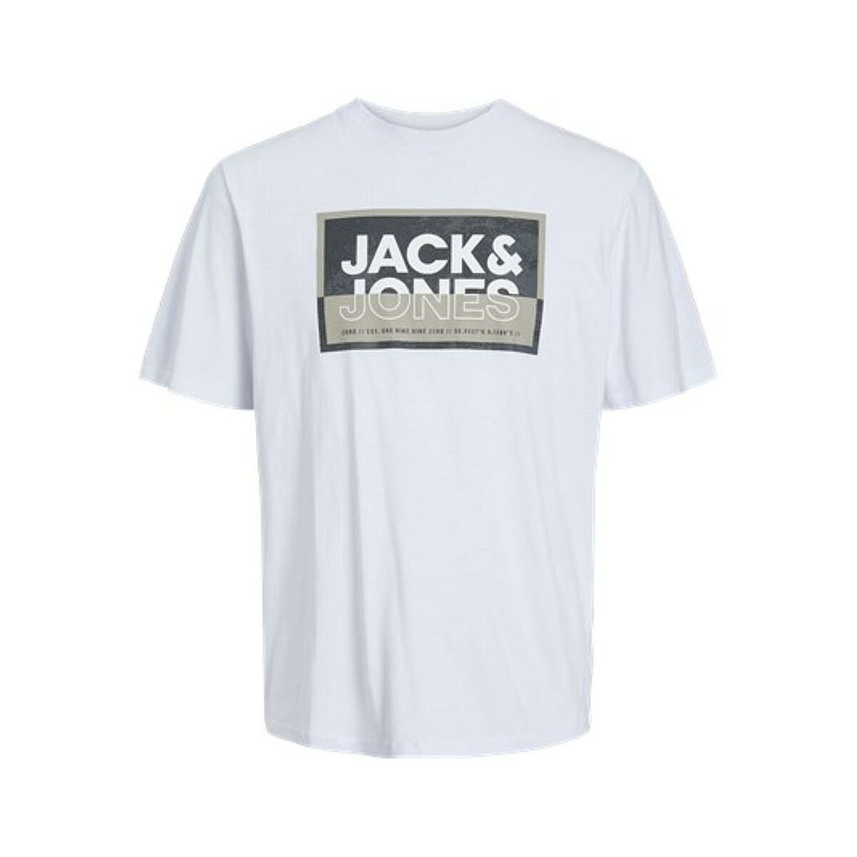 Maglia a Maniche Corte Uomo Jack & Jones COLOGAN TEE SS 12253442  Bianco