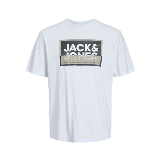 Maglia a Maniche Corte Uomo Jack & Jones COLOGAN TEE SS 12253442  Bianco