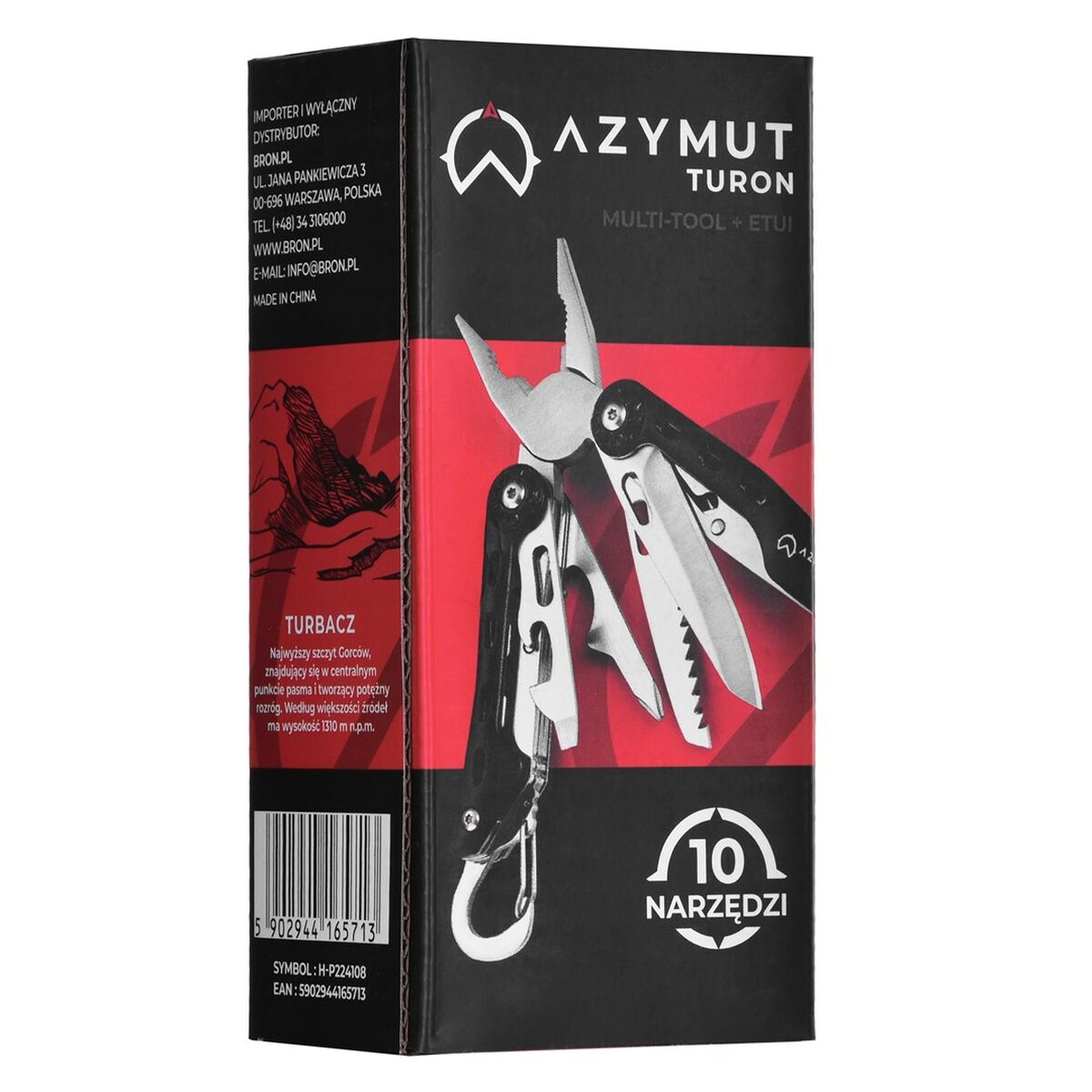 Coltello multiuso Azymut H-P224108 Nero Acciaio