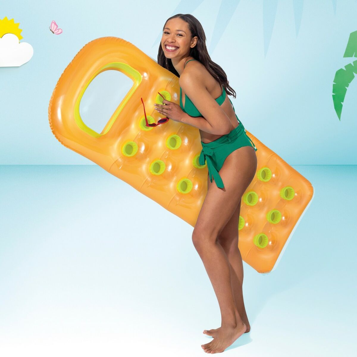 Materassino Gonfiabile Intex         18 Vasi Riflettente 188 x 20 x 71 cm