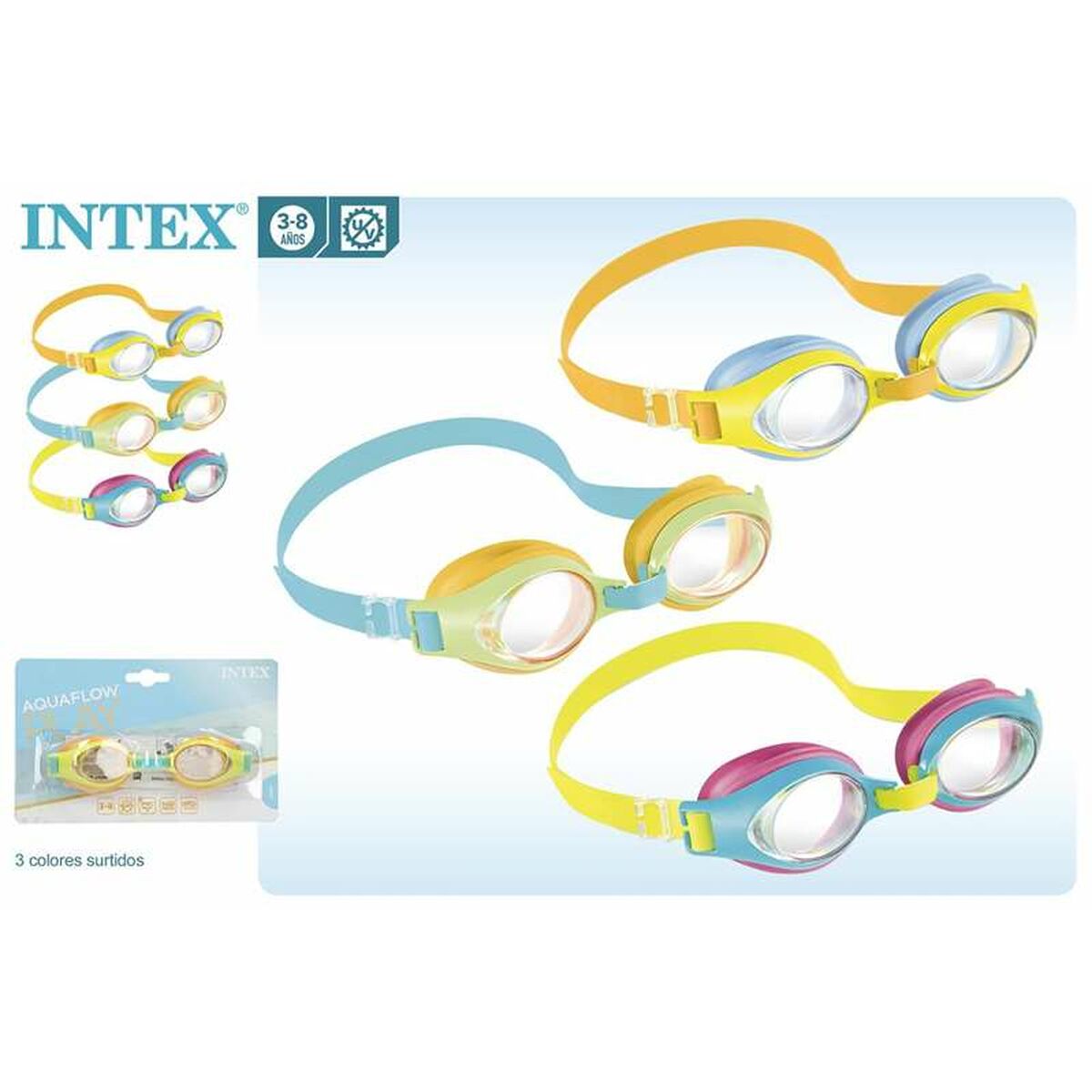 Occhialini da Nuoto per Bambini Intex Plastica