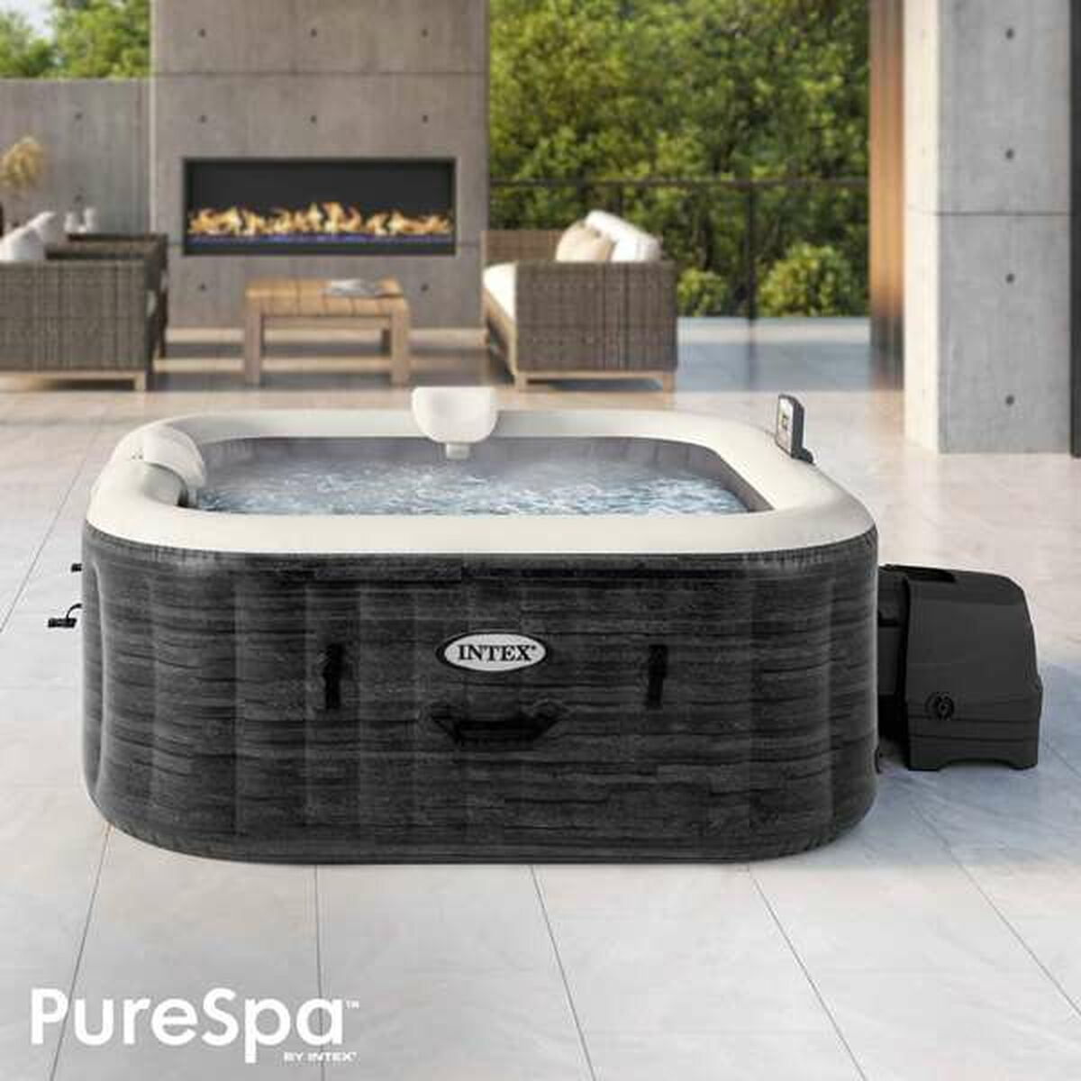 Spa Gonfiabile Colorbaby Purespa Burbujas Greystone Deluxe