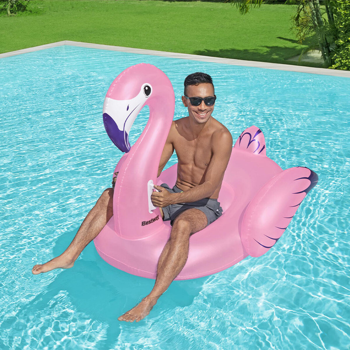 Salvagente Gonfiabile Bestway Fenicottero rosa 153 x 143 cm