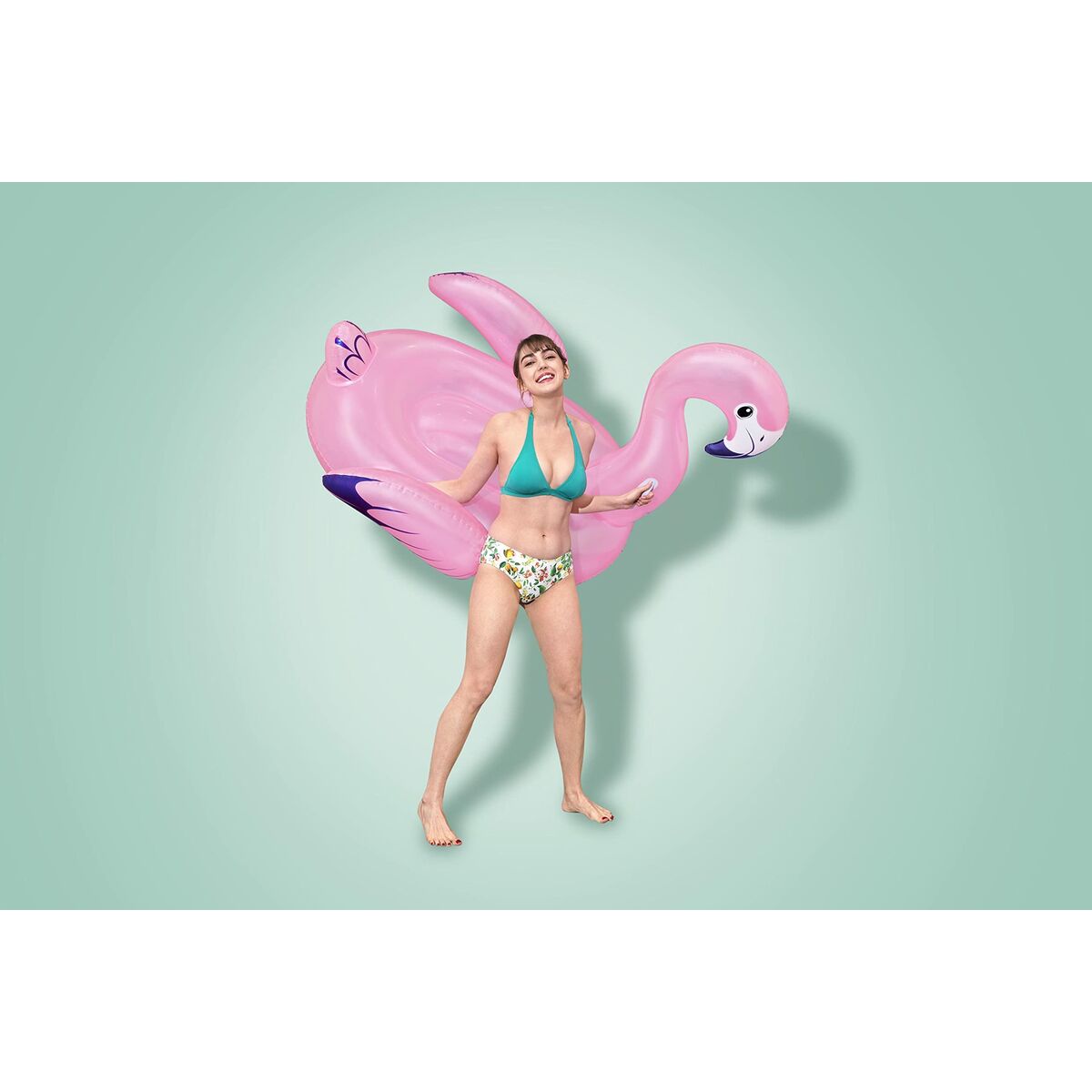 Salvagente Gonfiabile Bestway Fenicottero rosa 153 x 143 cm
