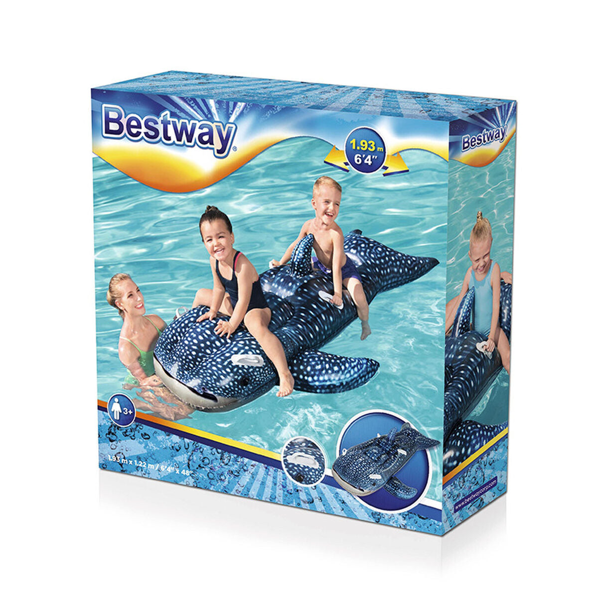 Materassino Gonfiabile Bestway Balena 193 x 122 cm