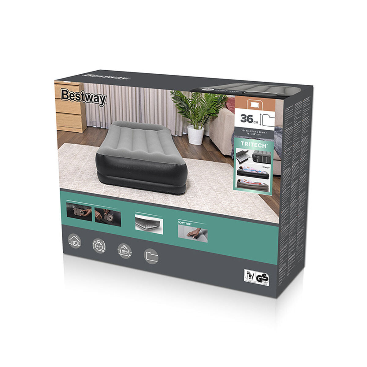 Materasso Gonfiabile Bestway 191 x 97 x 36 cm