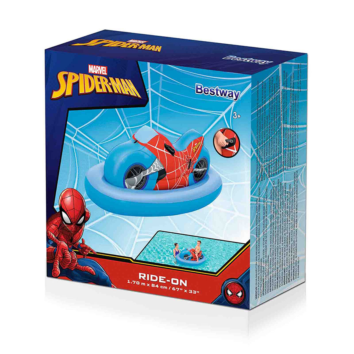 Materassino Gonfiabile Bestway Spiderman Moto 170 x 84 cm