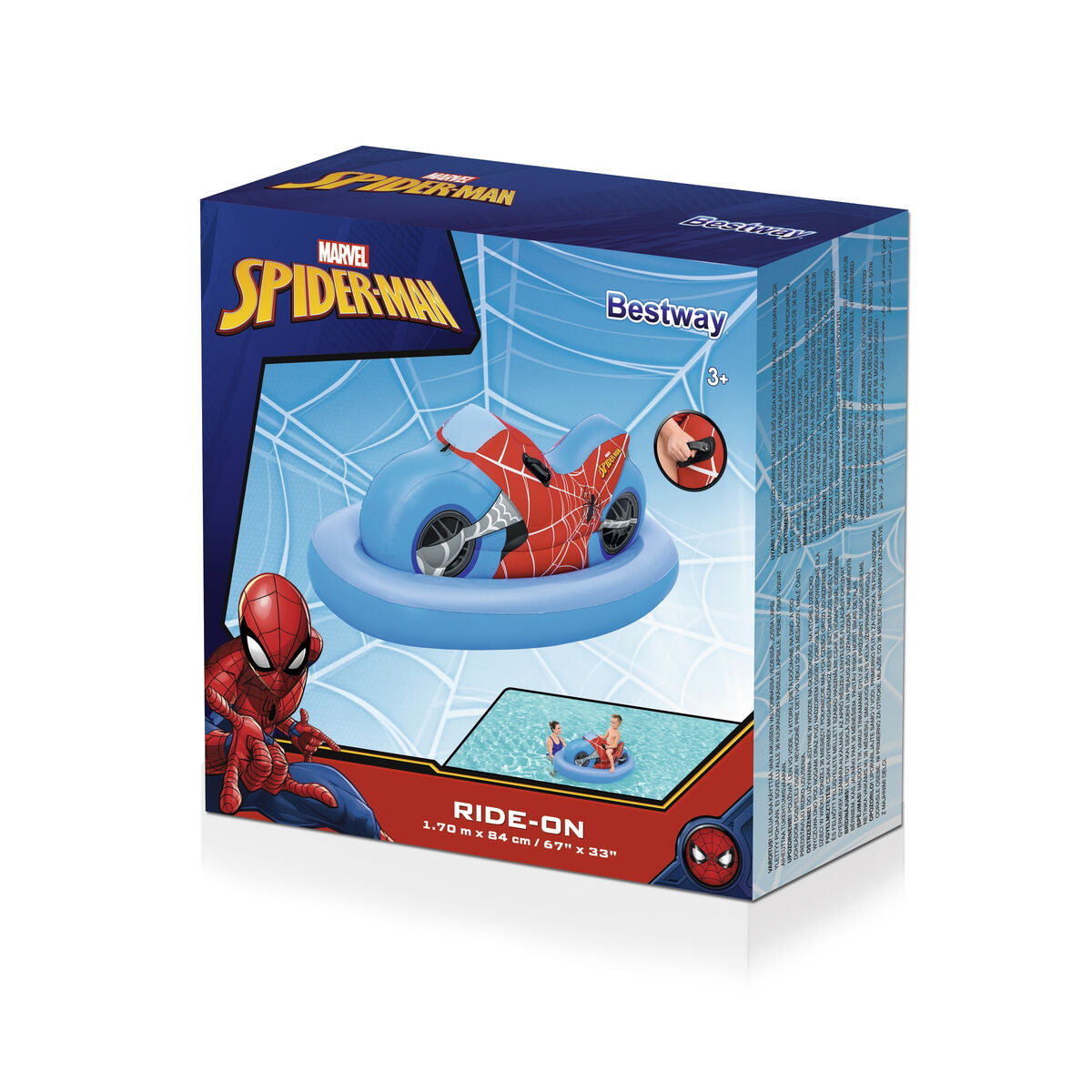Materassino Gonfiabile Bestway Spiderman Moto 170 x 84 cm