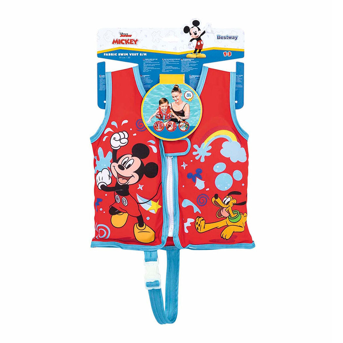 Giubbotto Salvagente Gonfiabile Bestway Mickey Mouse