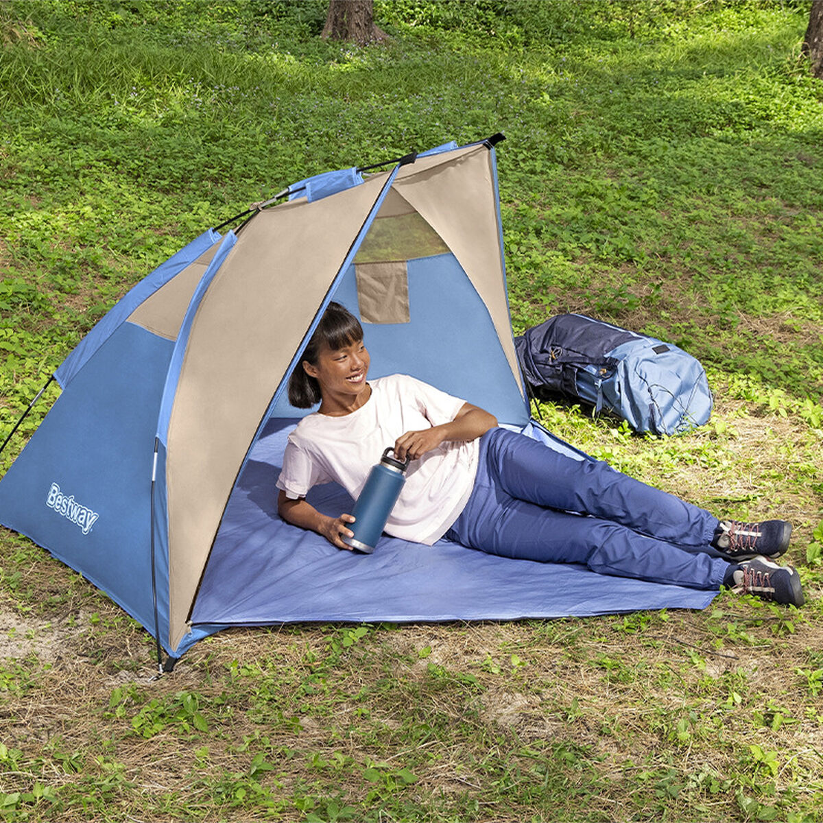 Tenda da Spiaggia Bestway 200 x 100 x 100 cm Azzurro
