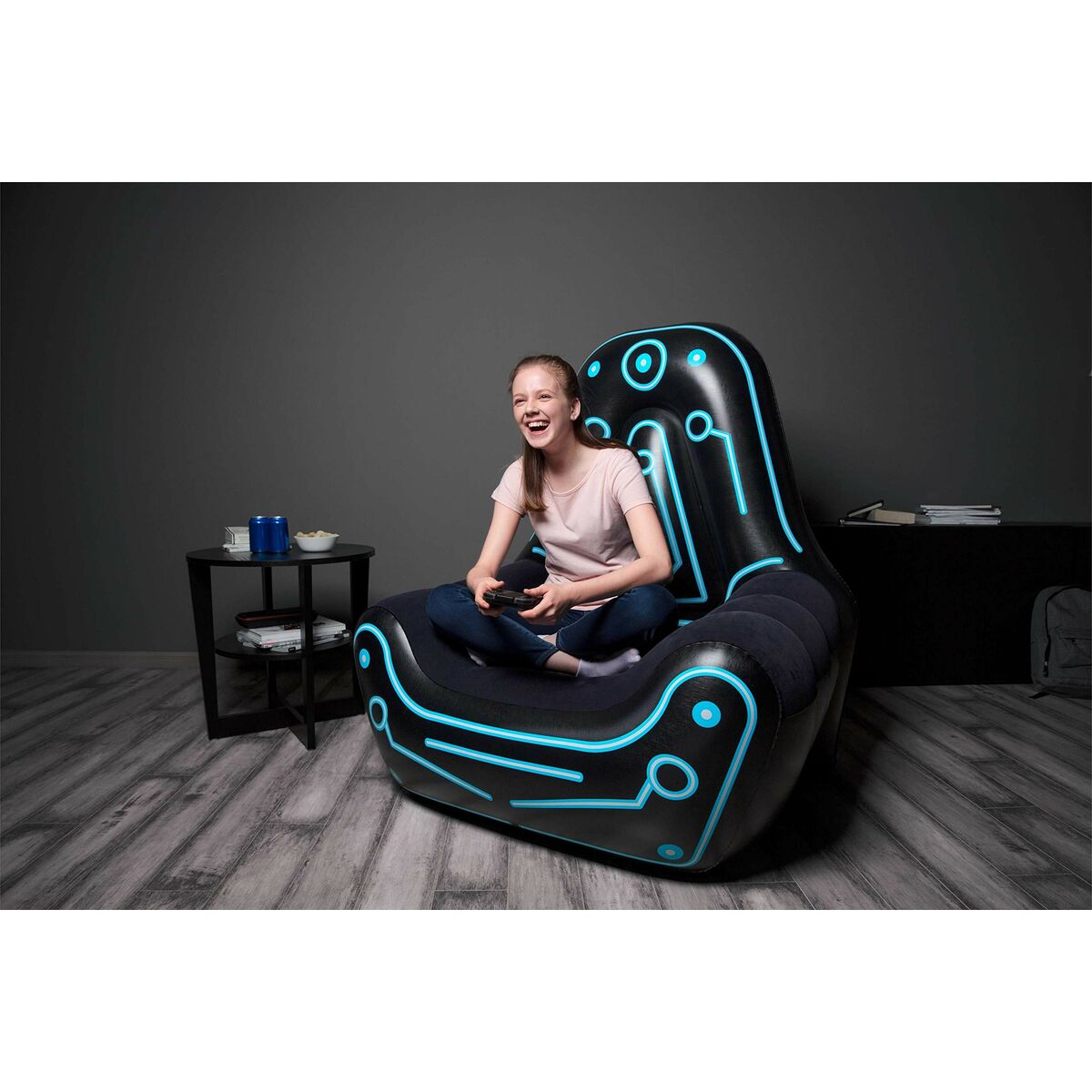 Poltrona Gonfiabile Bestway Gamer 112 x 99 x 125 cm Nero