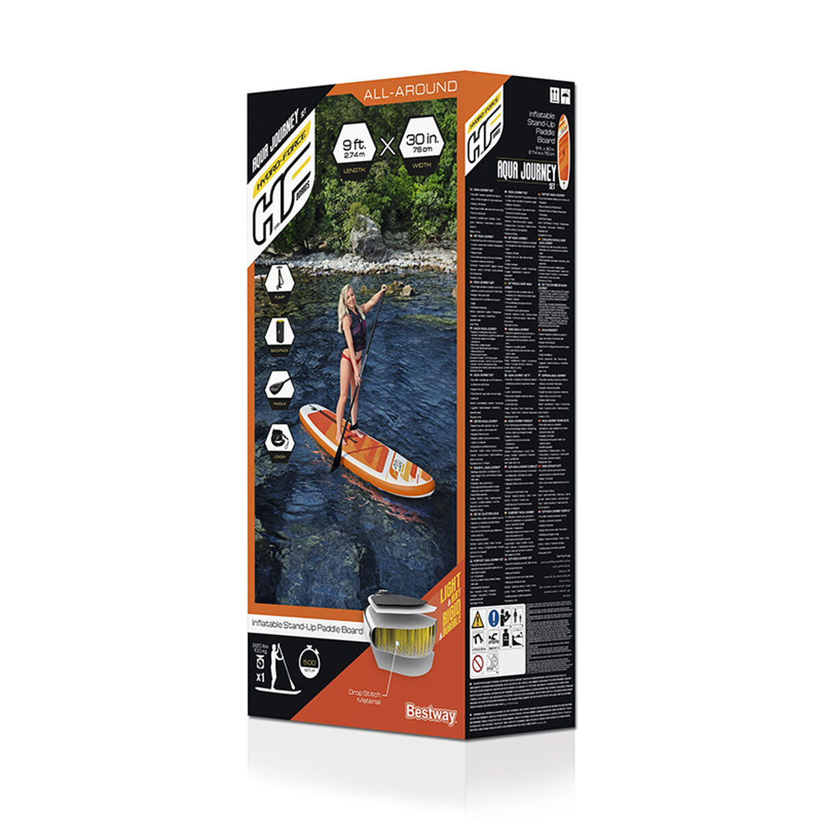 Tavola da Paddle Surf Gonfiabile con Accessori Bestway Hydro-Force 274 x 76 x 12 cm