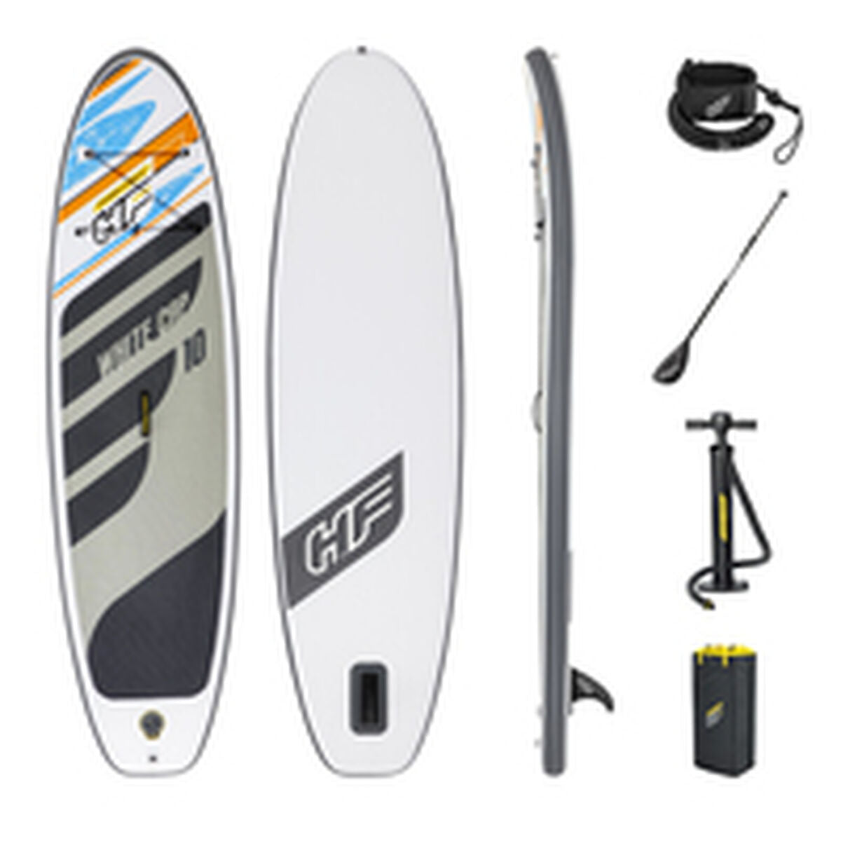 Tavola da Paddle Surf Gonfiabile con Accessori Bestway Hydro-Force Bianco 305 x 84 x 12 cm