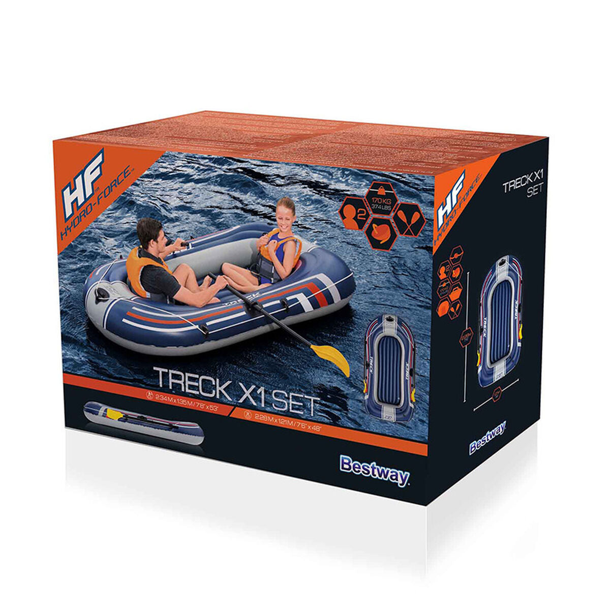 Barca Gonfiabile Bestway Hydro-Force 228 x 121 x 32 cm