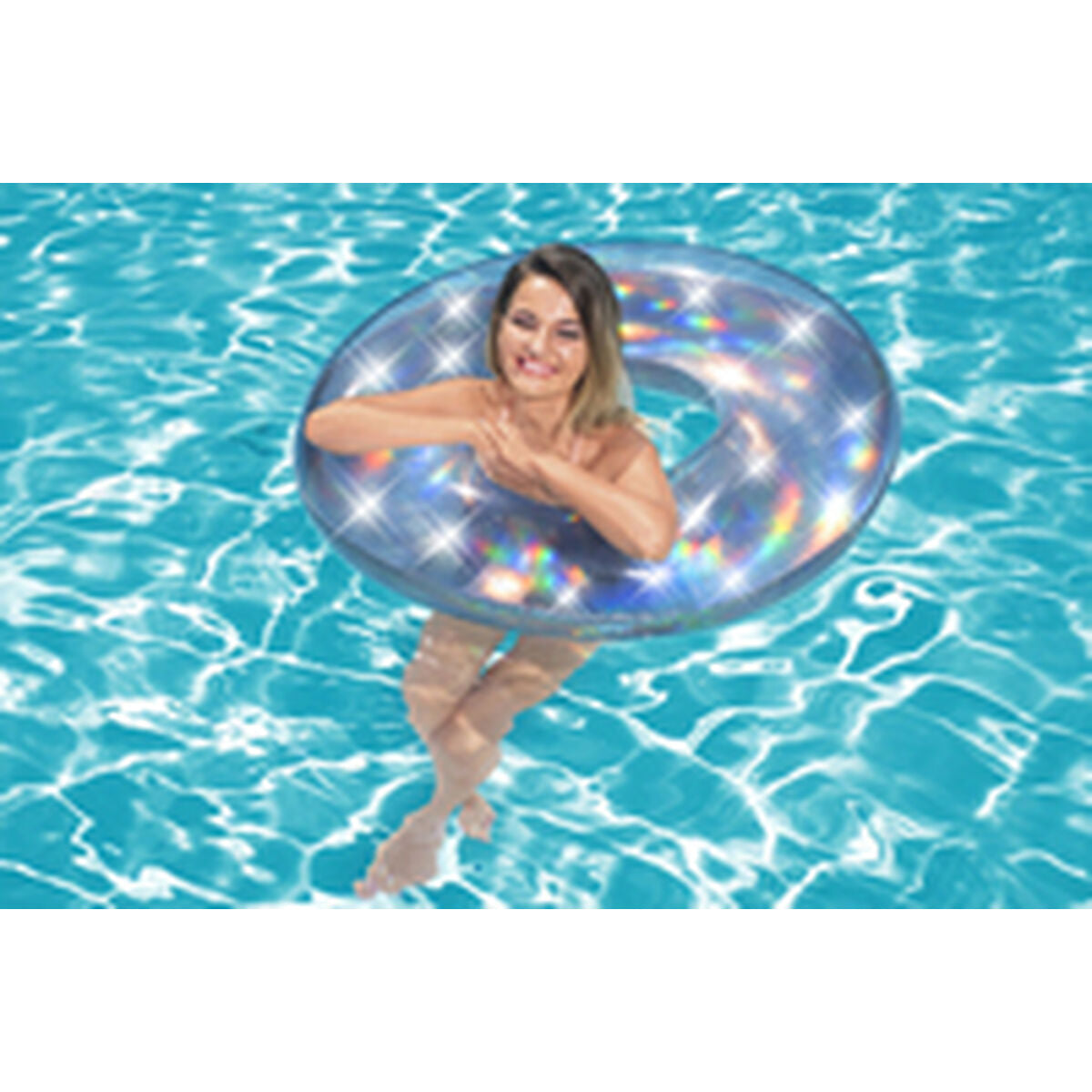 Salvagente Gonfiabile Bestway Argentato Ø 107 cm Multicolore