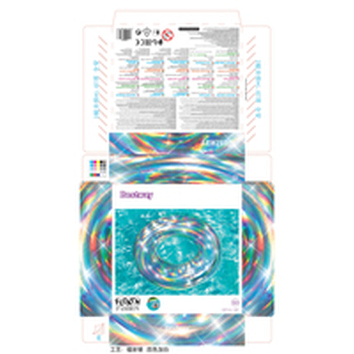 Salvagente Gonfiabile Bestway Argentato Ø 107 cm Multicolore