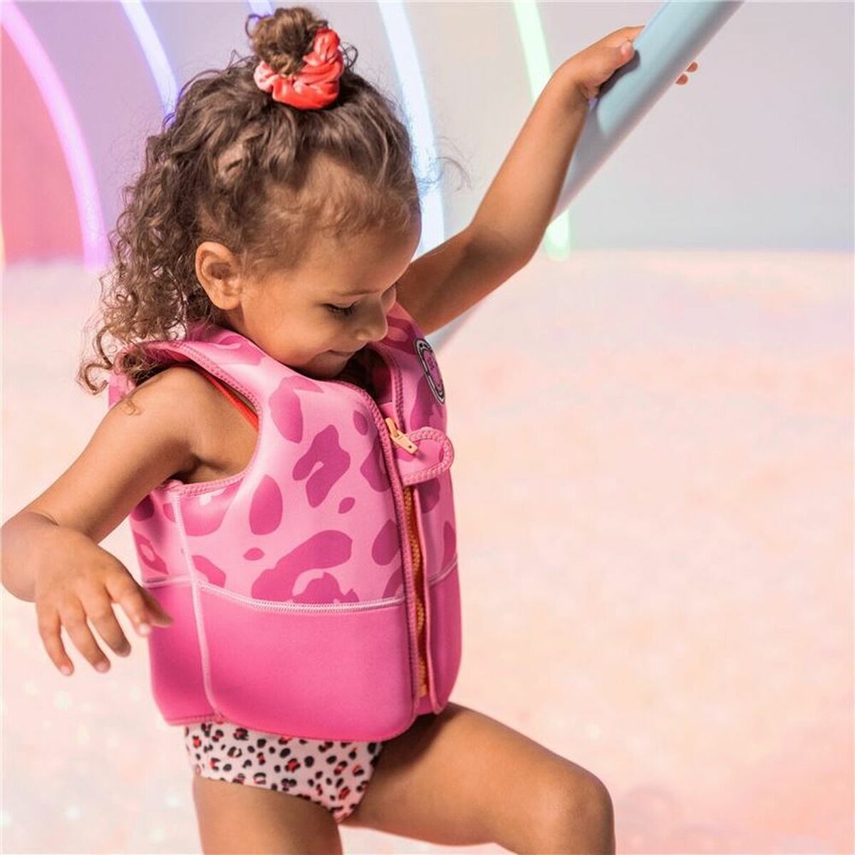 Giubbotto di salvataggio Swim Essentials Leopard Rosa chiaro