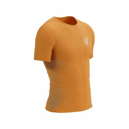 Maglia a Maniche Corte Uomo Compressport Perforance SS Arancione scuro