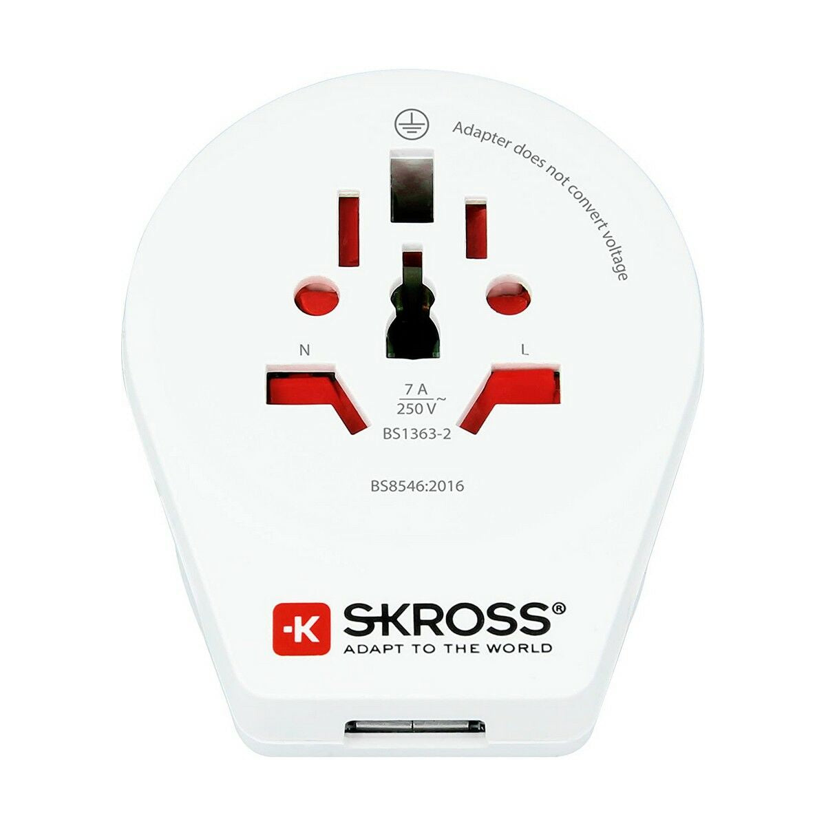 Adattatore di Corrente Skross 1500267 Regno Unito Internazionale 1 x USB