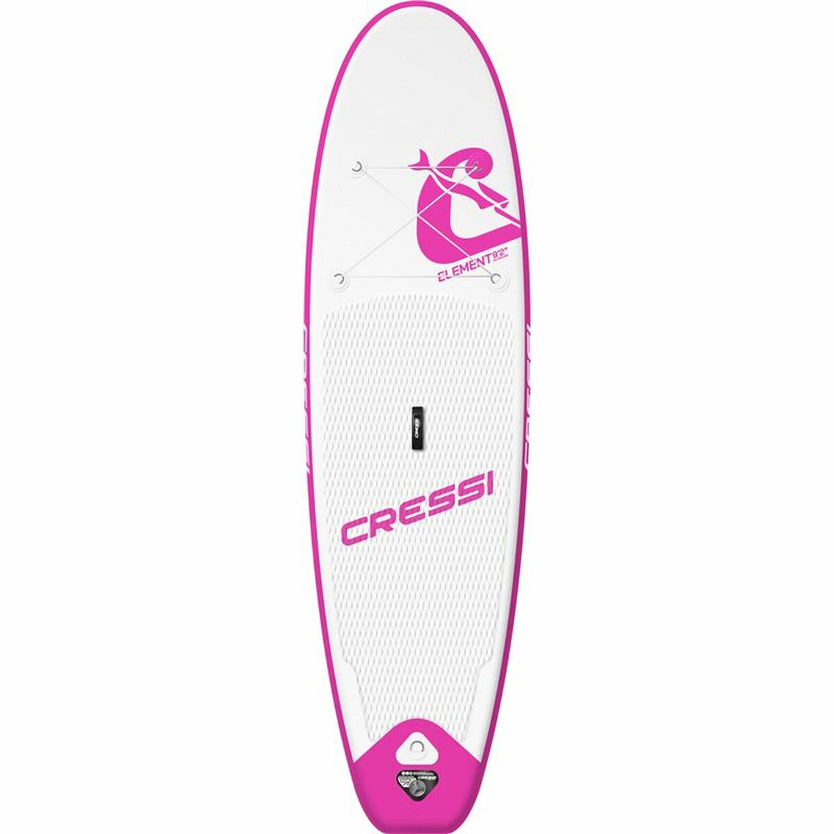 Tavola da Paddle Surf Gonfiabile con Accessori Element  All Round Cressi-Sub 9,2" Bianco Trasparente Bianco/Rosa