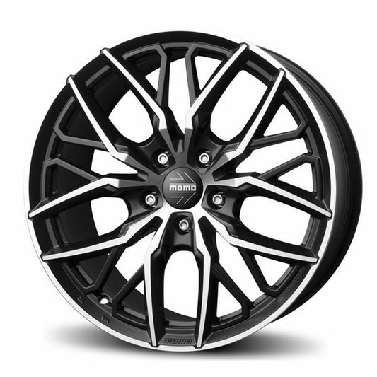 Cerchione Automobile Momo SPIDER PCD 5x120 ET34 CB 72,6 Nero opaco Lucidato