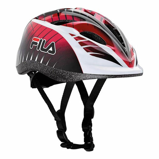 Casco da Ciclismo per Bambini Fila 60751065 Nero Rosso XS