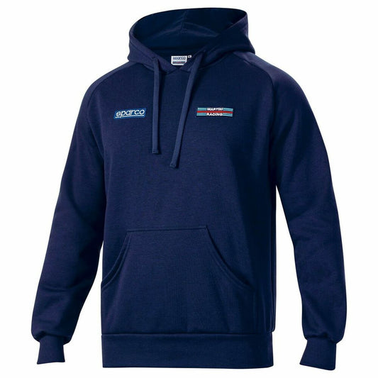Felpa con Cappuccio Uomo Sparco Martini Racing Azzurro