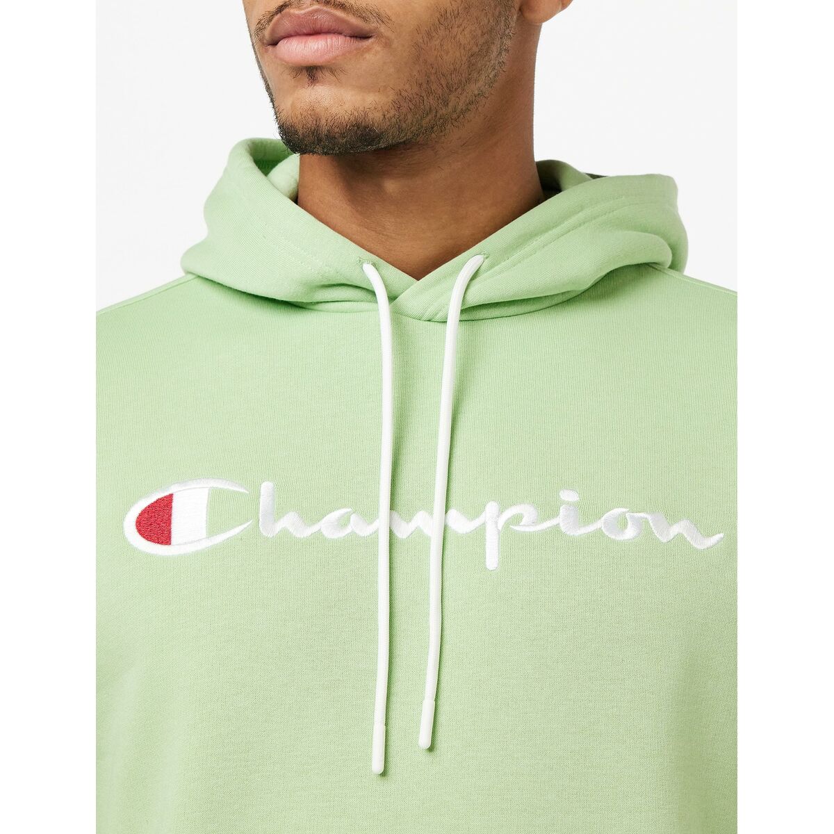 Felpa con Cappuccio Uomo Champion Legacy Verde Chiaro